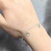 Sterling Silver Charm Bracelet, Polished, Silver Finish, 03.409.0168.07 (03 MM Thickness, 7 Inches Length)