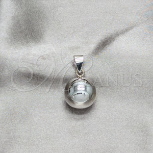Sterling Silver Pendant — Fancy Pendant Ball Design Polished 05. — main product view — SKU 158263 | Plata 925 dije — elegante Pendant Ball diseño pulido 05. — SKU 158263