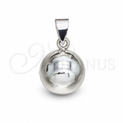 Sterling Silver Fancy Pendant, Ball Design, Polished, Silver Finish, 05.409.0001 for wholesale, main product view