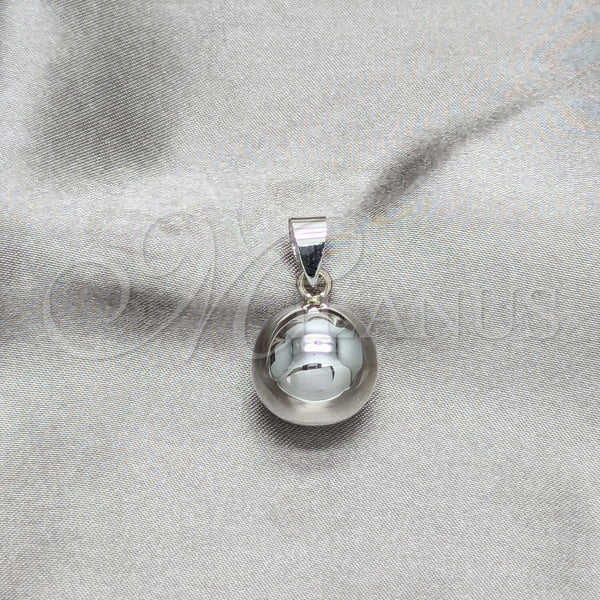 Sterling Silver Pendant — Fancy Pendant Ball Design Polished 05. — main product view — SKU 158263 | Plata 925 dije — elegante Pendant Ball diseño pulido 05. — SKU 158263