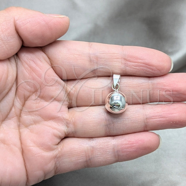 Sterling Silver Pendant — Fancy Pendant Ball Design Polished 05. — alternate product view — SKU 158264 | Plata 925 dije — elegante Pendant Ball diseño pulido 05. — SKU 158264