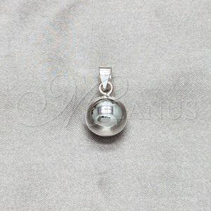 Sterling Silver Pendant — Fancy Pendant Ball Design Polished 05. — main product view — SKU 158264 | Plata 925 dije — elegante Pendant Ball diseño pulido 05. — SKU 158264