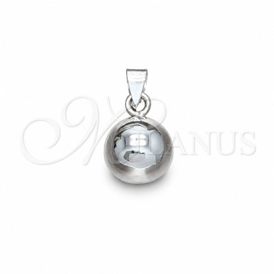 Sterling Silver Fancy Pendant, Ball Design, Polished, Silver Finish, 05.409.0002 for wholesale, main product view