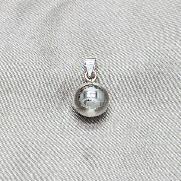 Sterling Silver Pendant — Fancy Pendant Ball Design Polished 05. — main product view — SKU 158264 | Plata 925 dije — elegante Pendant Ball diseño pulido 05. — SKU 158264