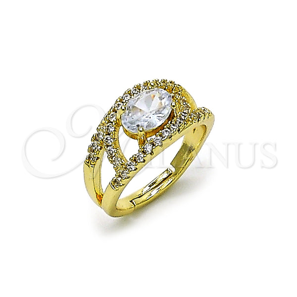 Gold Filled Ring — Multi Stone Ring Evil Eye Design with White — main product view — SKU 158344 | Oro Laminado anillo — Multi Stone Ring Evil Eye diseño with blanco — SKU 158344