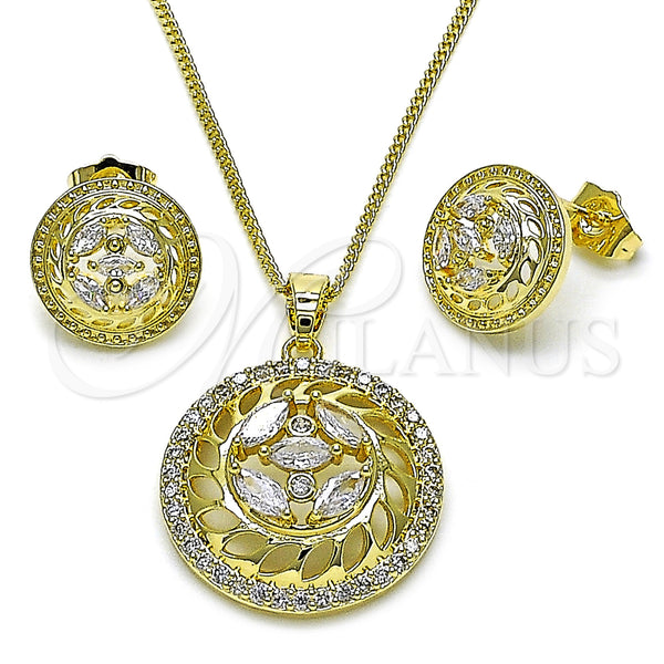 Gold Filled Ring — Earring and Pendant Adult Set Flower Design with — main product view — SKU 158379 | Oro Laminado anillo — Earring and Pendant Adult Set flor diseño with — SKU 158379