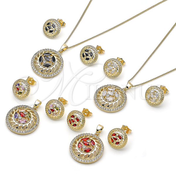 Gold Filled Ring — Earring and Pendant Adult Set Flower Design with — alternate product view — SKU 158379 | Oro Laminado anillo — Earring and Pendant Adult Set flor diseño with — SKU 158379