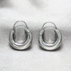 Sterling Silver Small Hoop, Hollow and Chunky Design, Polished, Silver Finish, 02.392.0047.20