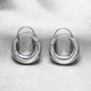Sterling Silver Small Hoop, Hollow and Chunky Design, Polished, Silver Finish, 02.392.0047.20