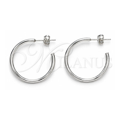 Sterling Silver Small Hoop, Polished, Silver Finish, 02.392.0048.25