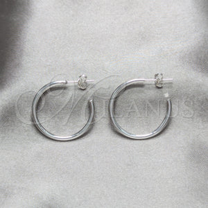 Sterling Silver Hoop Earrings — Small Hoop Polished 02. — main product view — SKU 158398 | Plata 925 aretes de aro — aro pequeño pulido 02. — SKU 158398