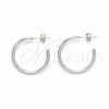 Sterling Silver Small Hoop, Polished, Silver Finish, 02.392.0048.25