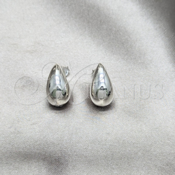 Sterling Silver Ring — Stud Earring Teardrop Design Polished 02. — main product view — SKU 158399 | Plata 925 anillo — Stud Earring Teardrop diseño pulido 02. — SKU 158399