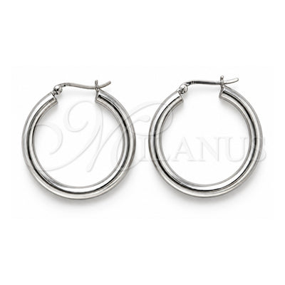 Sterling Silver Medium Hoop, Polished, Silver Finish, 02.425.0001.35
