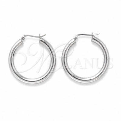 Sterling Silver Medium Hoop, Polished, Silver Finish, 02.425.0001.35 for wholesale, main product view