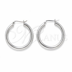 Sterling Silver Medium Hoop, Polished, Silver Finish, 02.425.0001.35