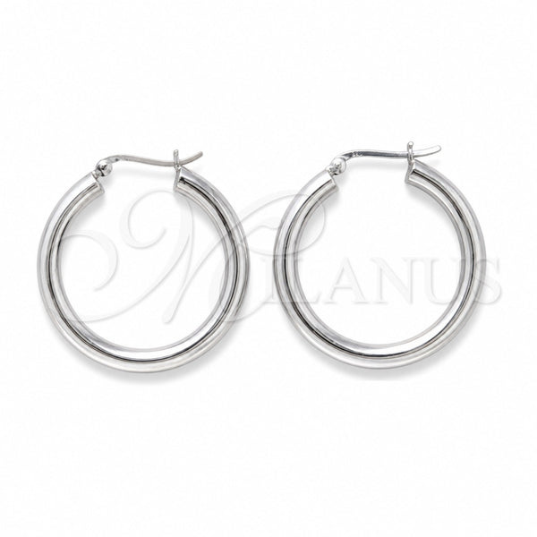 Sterling Silver Medium Hoop, Polished, Silver Finish, 02.425.0001.35