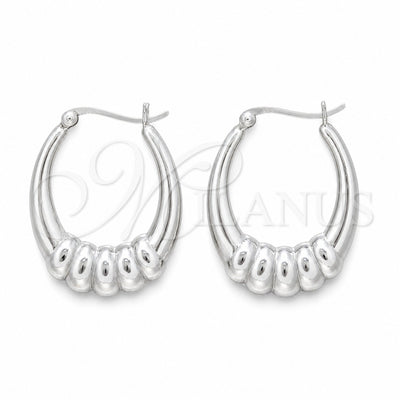 Sterling Silver Medium Hoop, Polished, Silver Finish, 02.425.0002.35 for wholesale, main product view