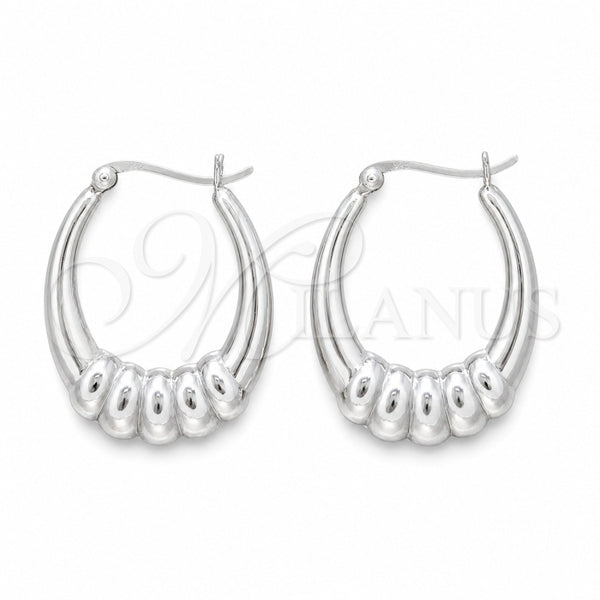 Sterling Silver Medium Hoop, Polished, Silver Finish, 02.425.0002.35
