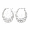 Sterling Silver Medium Hoop, Polished, Silver Finish, 02.425.0002.35