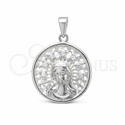 Sterling Silver Religious Pendant, San Benito Design, Polished, Silver Finish, 05.392.0104 for wholesale, main product view