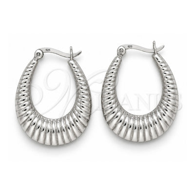 Sterling Silver Medium Hoop, Polished, Silver Finish, 02.425.0003.35