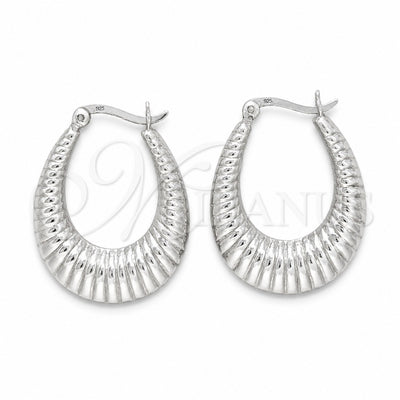 Sterling Silver Medium Hoop, Polished, Silver Finish, 02.425.0003.35 for wholesale, main product view