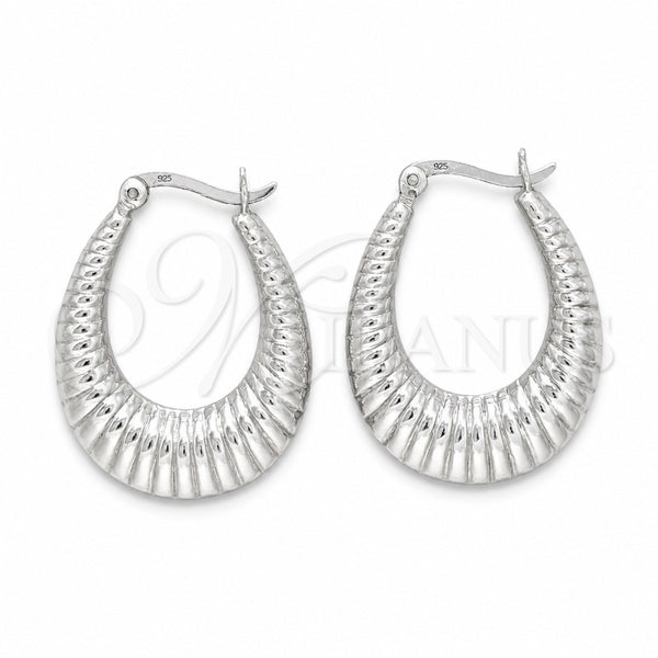 Sterling Silver Medium Hoop, Polished, Silver Finish, 02.425.0003.35