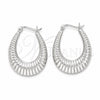 Sterling Silver Medium Hoop, Polished, Silver Finish, 02.425.0003.35