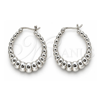 Sterling Silver Medium Hoop, Polished, Silver Finish, 02.425.0004.35