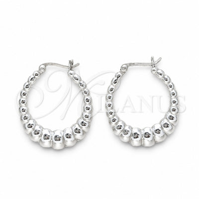 Sterling Silver Medium Hoop, Polished, Silver Finish, 02.425.0004.35 for wholesale, main product view