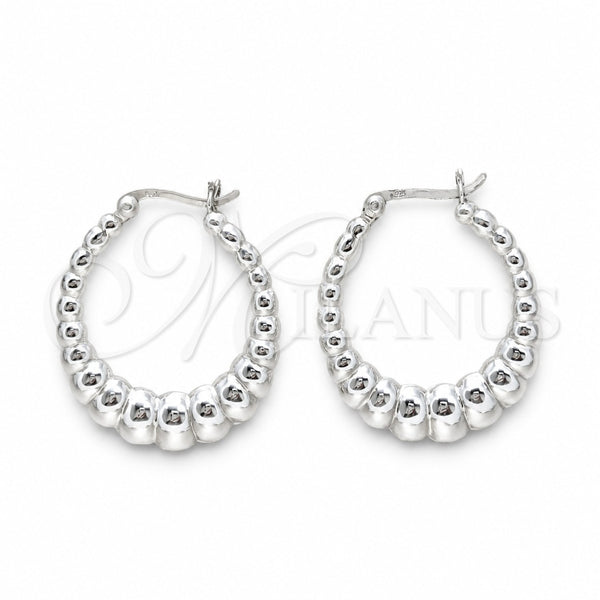 Sterling Silver Medium Hoop, Polished, Silver Finish, 02.425.0004.35