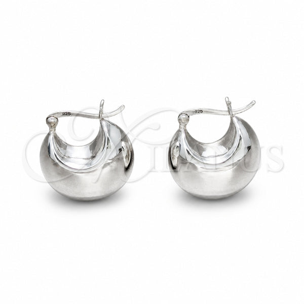 Sterling Silver Hoop Earrings — Small Hoop Polished 02. — main product view — SKU 158414 | Plata 925 aretes de aro — aro pequeño pulido 02. — SKU 158414