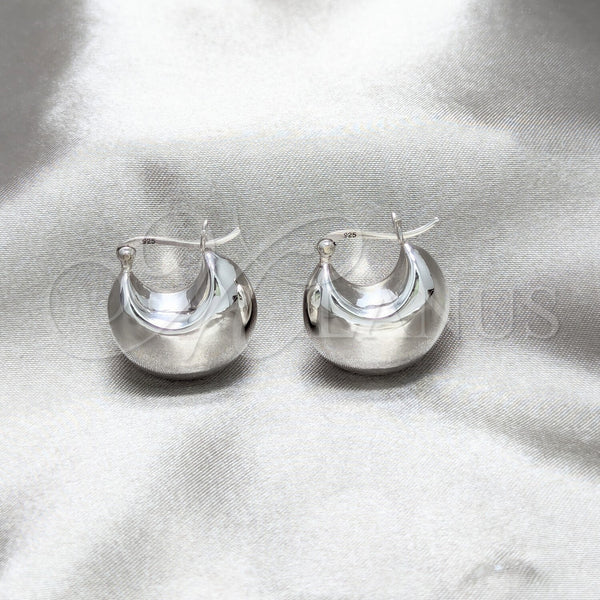Sterling Silver Hoop Earrings — Small Hoop Polished 02. — main product view — SKU 158414 | Plata 925 aretes de aro — aro pequeño pulido 02. — SKU 158414