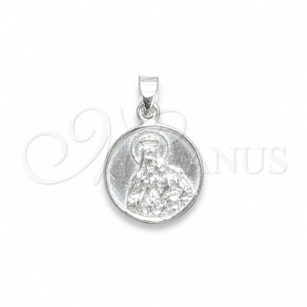 Sterling Silver Pendant — Religious Pendant Jesus Design Polished 05. — main product view — SKU 158417 | Plata 925 dije — Religious Pendant Jesus diseño pulido 05. — SKU 158417