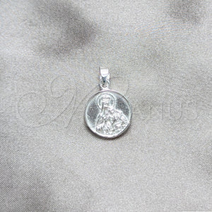 Sterling Silver Pendant — Religious Pendant Jesus Design Polished 05. — main product view — SKU 158417 | Plata 925 dije — Religious Pendant Jesus diseño pulido 05. — SKU 158417
