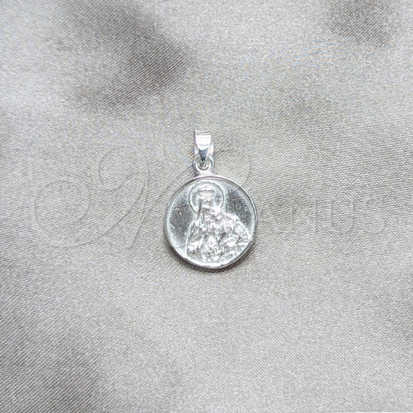 Sterling Silver Pendant — Religious Pendant Jesus Design Polished 05. — main product view — SKU 158417 | Plata 925 dije — Religious Pendant Jesus diseño pulido 05. — SKU 158417