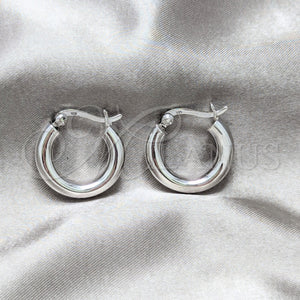 Sterling Silver Hoop Earrings — Small Hoop Polished 02. — main product view — SKU 158422 | Plata 925 aretes de aro — aro pequeño pulido 02. — SKU 158422