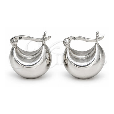 Sterling Silver Small Hoop, Polished, Silver Finish, 02.425.0007.15
