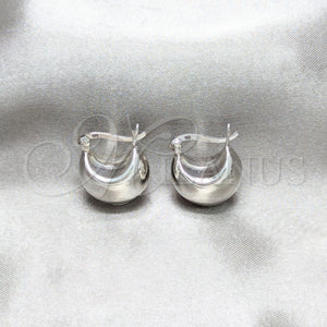 Sterling Silver Hoop Earrings — Small Hoop Polished 02. — main product view — SKU 158424 | Plata 925 aretes de aro — aro pequeño pulido 02. — SKU 158424