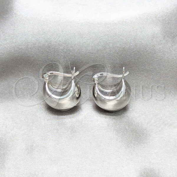 Sterling Silver Hoop Earrings — Small Hoop Polished 02. — main product view — SKU 158424 | Plata 925 aretes de aro — aro pequeño pulido 02. — SKU 158424
