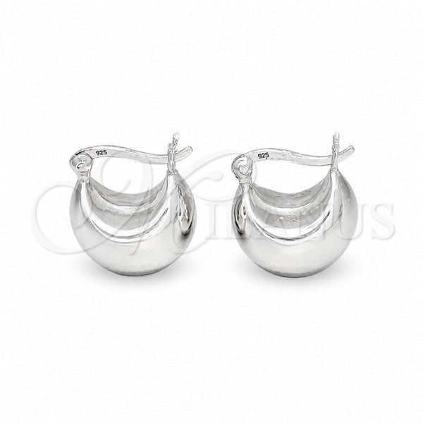 Sterling Silver Small Hoop, Polished, Silver Finish, 02.425.0007.15