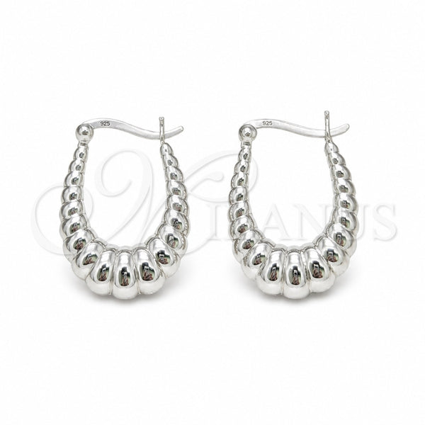 Sterling Silver Small Hoop, Polished, Silver Finish, 02.425.0008.18