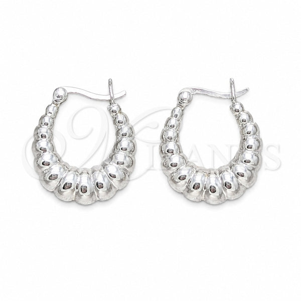 Sterling Silver Small Hoop, Polished, Silver Finish, 02.425.0009.18