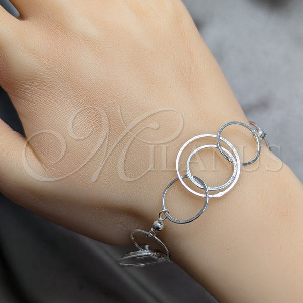 Sterling Silver Bracelet — Fancy Bracelet Polished 03. 21 MM Thickness 7 — alternate product view — SKU 158432 | Plata 925 brazalete — elegante Bracelet pulido 03. 21 MM Thickness 7 — SKU 158432