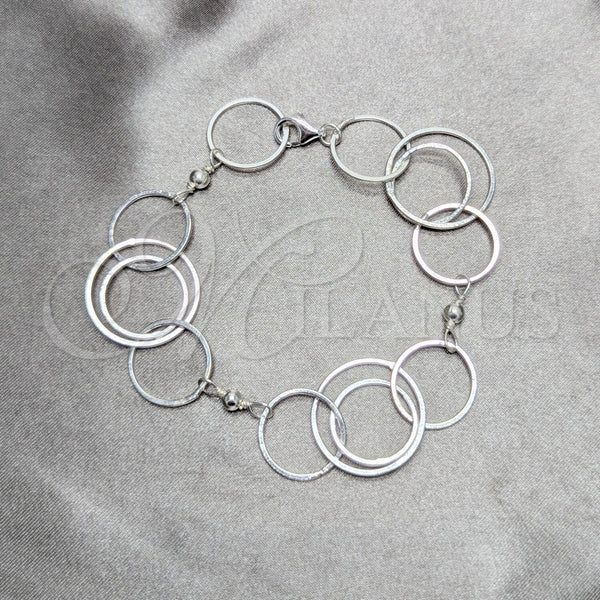 Sterling Silver Bracelet — Fancy Bracelet Polished 03. 21 MM Thickness 7 — main product view — SKU 158432 | Plata 925 brazalete — elegante Bracelet pulido 03. 21 MM Thickness 7 — SKU 158432