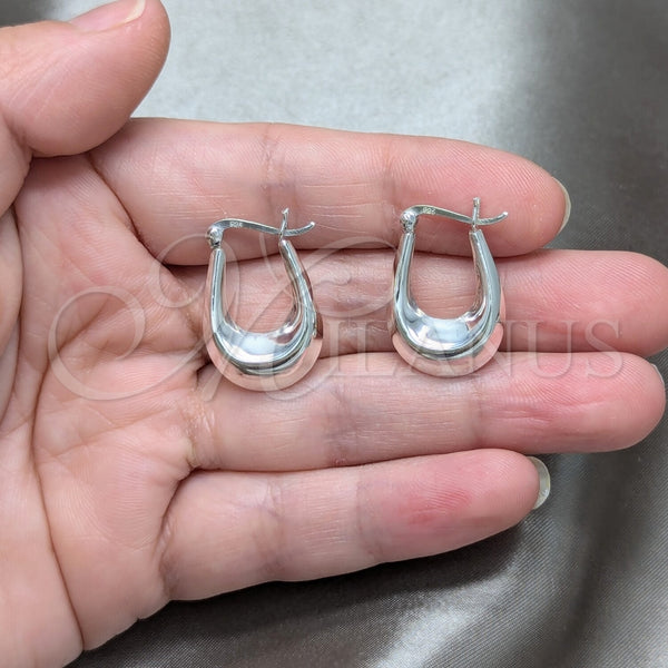 Sterling Silver Hoop Earrings — Small Hoop Polished 02. — alternate product view — SKU 158433 | Plata 925 aretes de aro — aro pequeño pulido 02. — SKU 158433