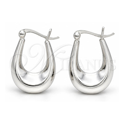 Sterling Silver Small Hoop, Polished, Silver Finish, 02.425.0010.18