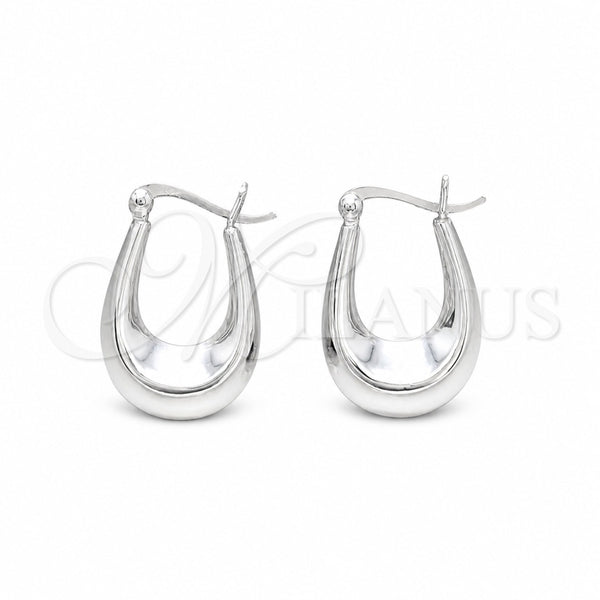 Sterling Silver Small Hoop, Polished, Silver Finish, 02.425.0010.18