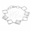 Sterling Silver Fancy Bracelet, Polished, Silver Finish, 03.392.0030.07 (35 MM Thickness, 7 Inches Length)